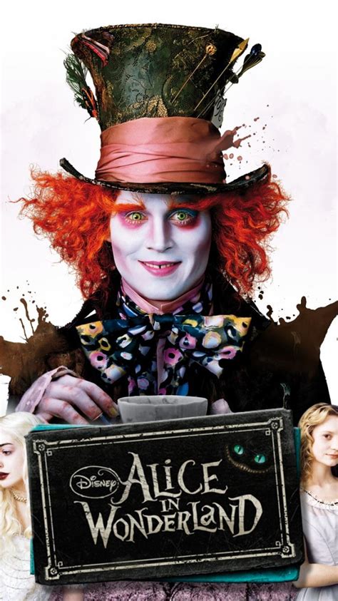 Wonderland Mad Hatter Mia Wasikowska Johnny Depp Wallpaper 28092
