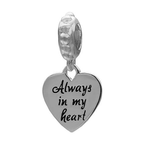 Individuality Beads Sterling Silver Always In My Heart Charm
