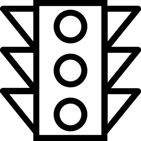 Traffic Light Vector Market Light Rounded Icon