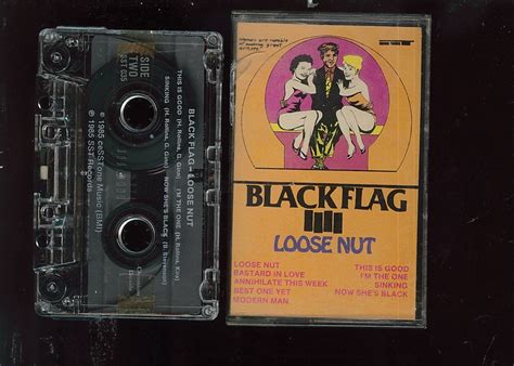 Black Flag Loose Nut Cassette Black Flag Black Side Black