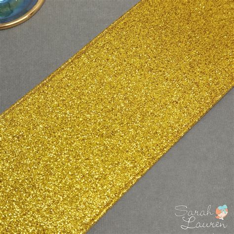 Gold Soft Glitter Ribbon Sarah Lauren