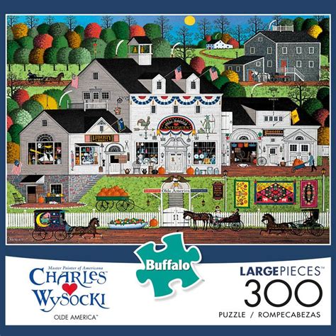 Charles Wysocki Olde America 300 Large Piece Jigsaw Puzzle In 2021