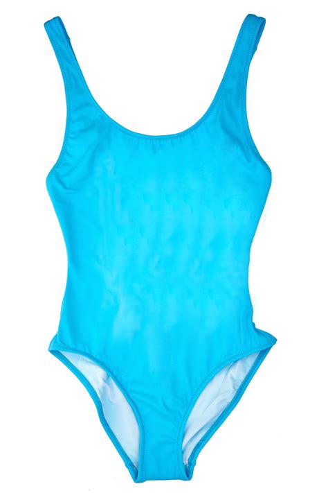 Lisa Perry Solid And Striped Bathing Suit In Blue Lyst