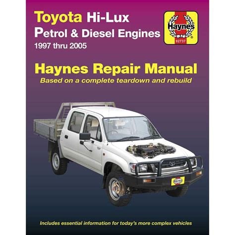 Haynes Car Manual Toyota Hilux 1997 2005 92737 Supercheap Auto