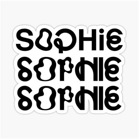 Sophie Logo Transformation Black Sticker For Sale By Npcthrift
