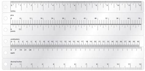 Architectural Scale Ruler Rulers Rulers Print Out Measurement