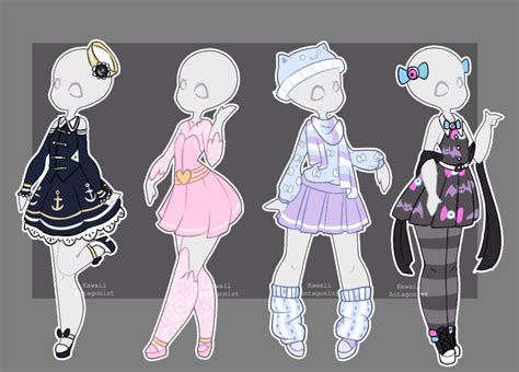 Gacha Outfits 16 Character Design Drawing Anime Clothes Fashion