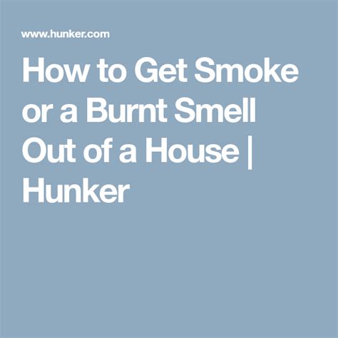 There was heavy smoke damage. How to Get Smoke or a Burnt Smell Out of a House | Smoke ...