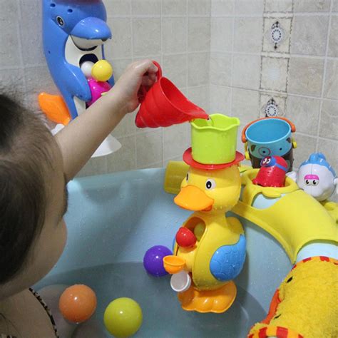 Zeeland island baby bath toy comes with suctions that easily attach the bathtub toy to any smooth surface. 2020 Baby Bathing Water Duck Toys, Baby Bathroom Shower ...
