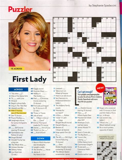 Celebrity crossword puzzles to print. Star Magazine Crossword Puzzle Online Free - How To Do This