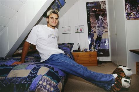 Break Point On Twitter 8 O Adolescente Roger Federer Tinha Posters