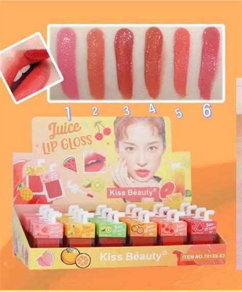Promo Per Batang Lipgloss Kiss Beauty Fruit Juice Lip Gloss Diskon 20