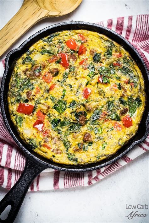Sausage And Spinach Frittata Recipe Spinach Frittata Low Carb Recipes Dessert Keto Sausage