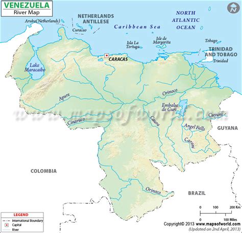 Rivers In Venezuela Map Geography Map Puerto Cabello Venezuela