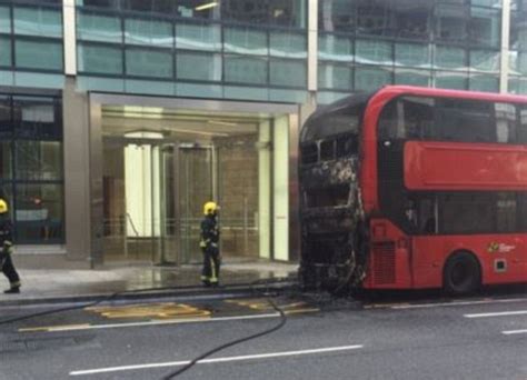 Video Captures The Moment Routemaster Bus Bursts Into Flames Near
