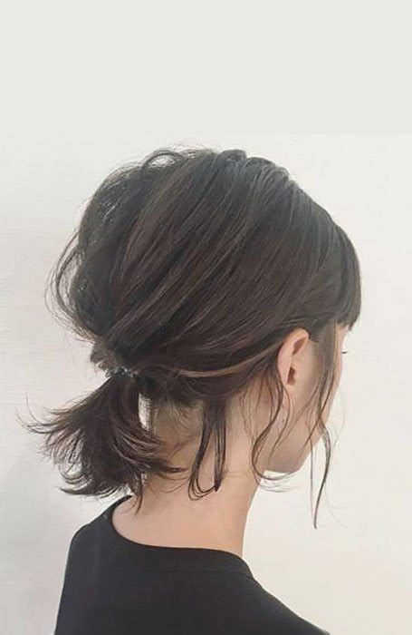 Easy updo for short hair this easy updo for short hair is as simple as pulling your hair back with braids and bobby pinning the pieces. 20 Stunning Updos for Short Hair in 2021 - The Trend Spotter