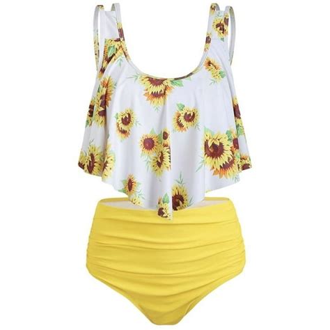 Sysea Summer Plus Size Two Piece Bathing Suit Women Print Swimwear