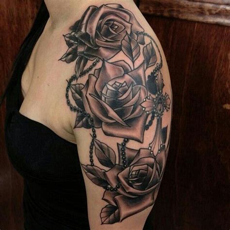Flower tattoos, flower tattoo, flower tattoos designs, women, girls, men, flowers, floral, meaning, flower tattoos images, tribal, flower tattoos ideas. Rose rosary tattoo | Tattoos, Forearm tattoo design, Rip ...