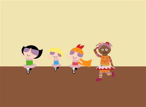 Powerpuff Girls Are Dancing Ballet With Upsy Daisy By Charlesthecool On