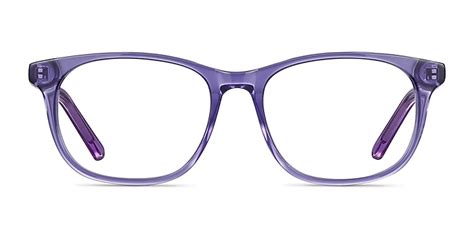 Steps Rectangle Purple Full Rim Eyeglasses Eyebuydirect