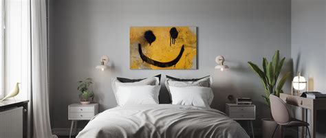 Smiley Face Idyllic Canvas Print Photowall