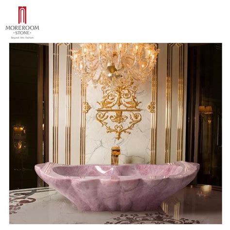 Modern Luxury Natural Purple Gemstone Agate Stone Bathtub China Big