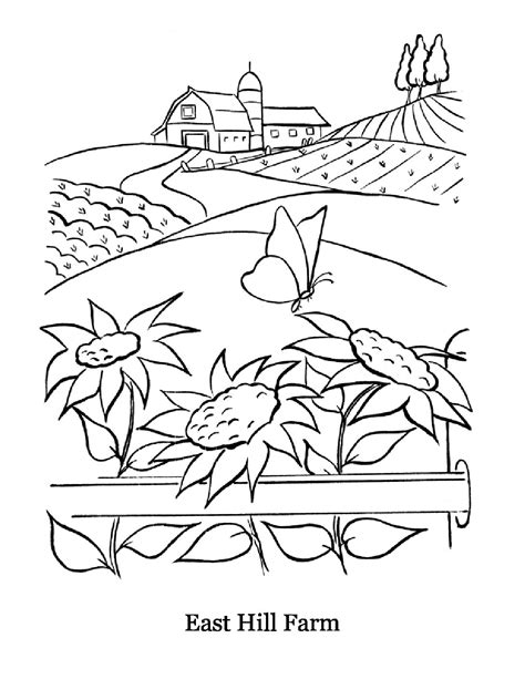 coloring pages   inn  east hill farm