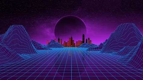 Retro Neon City 1080p Wallpapers Wallpaper Cave