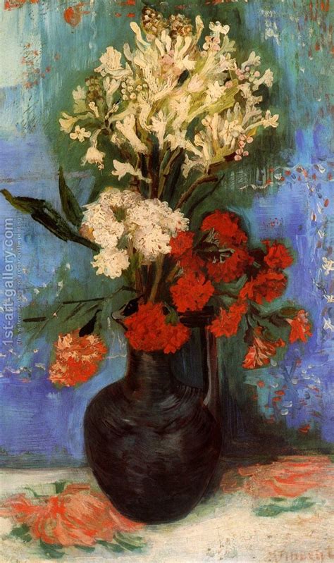 26 amazing vincent van gogh vase with cornflowers and poppies. Vase With Carnations And Other Flowers | Van gogh flowers ...