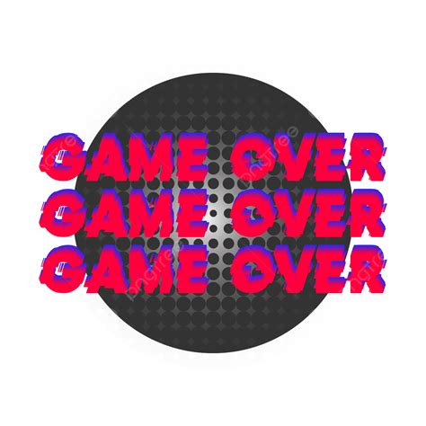 Game Over Pixel Vector Png Images Glitch Game Over Glitch Game Over
