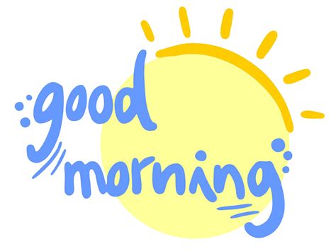 Good Morning Png Free Logo Image