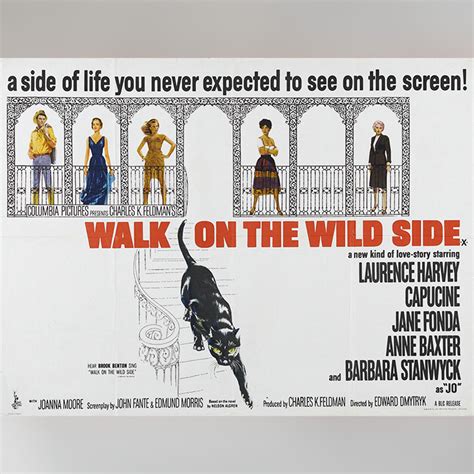 Walk On The Wild Side 1962 Original Movie Poster Vintage Film