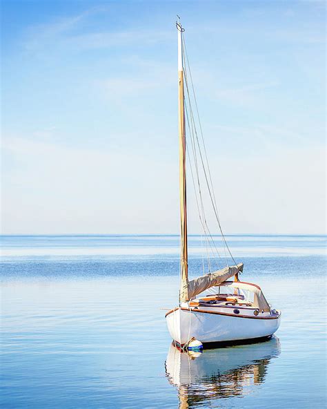 Sailboat On Calm Water Photograph By Safran Fine Art Pixels