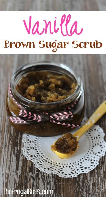 Vanilla Brown Sugar Scrub Recipe Diy Body Scrub The Frugal Girls