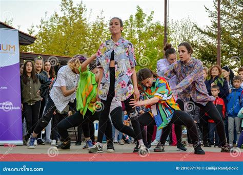 Rebel Vibes: Teenage Dancers Rock the Stage Editorial Stock Photo