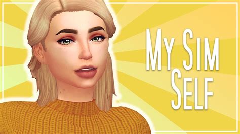 Making My Sim Self The Sims 4 Create A Sim Youtube