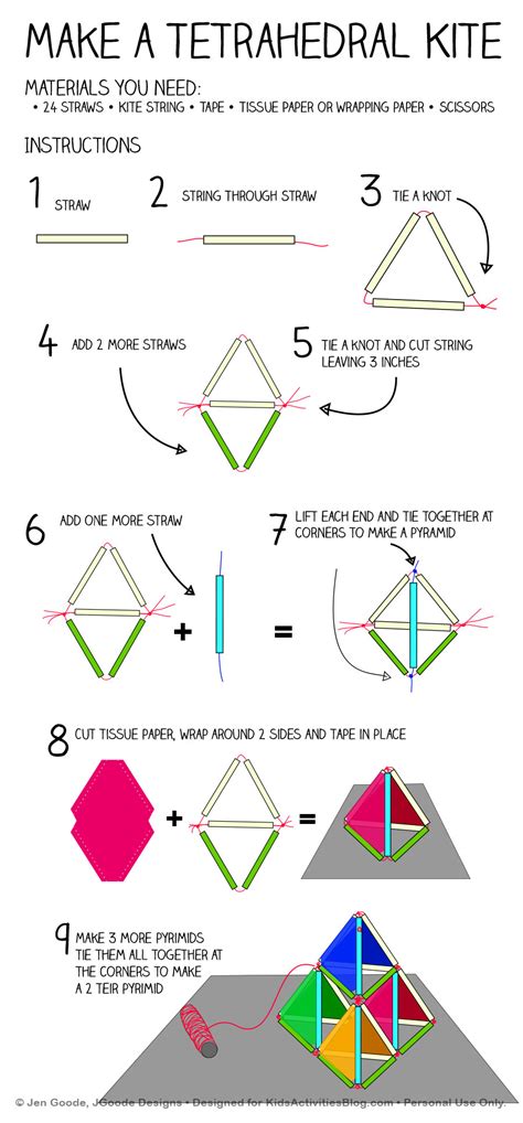 Make A Pyramid Kite Kids Activities Blog