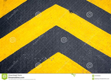 Yellow And Black Warning Sign Stock Photo Image Of