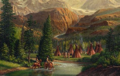 Native American Indian Scenery