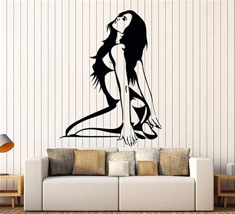 vinyl wall decal stripper striptease dance hot naked girl