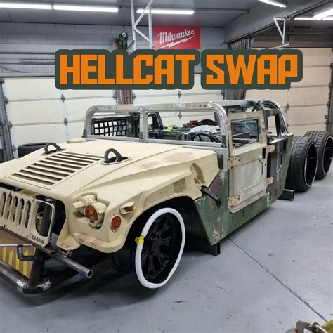 Hellcat Swapped Humvee 6x6 Mid Engined Coming To Sema 2023