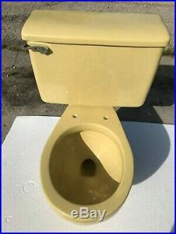 Crane Harvest Gold Toilet Vintage Mid Century Modern Classic Color Autumn