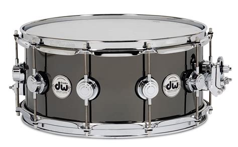 Dw Drum Workshop 65x14 Black Nickel Over Brass Snare Drum With Chrome