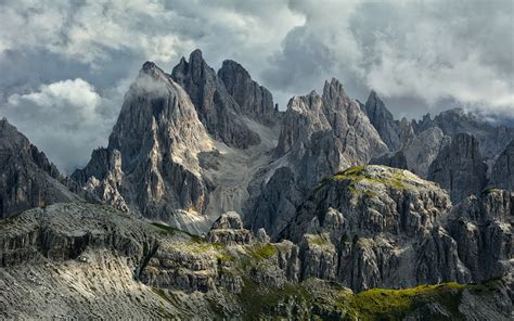 Seceda Dolomites Italy Mountains Alps Clouds Hd Wallpaper Rare