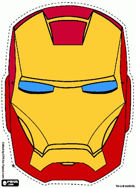 Cabeza Iron Man Para Colorear Cabeza Iron Man Para Imprimir