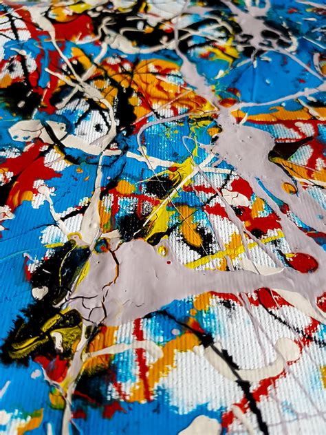 Tematia Style Of Jackson Pollock Abstract Expressionism Painting