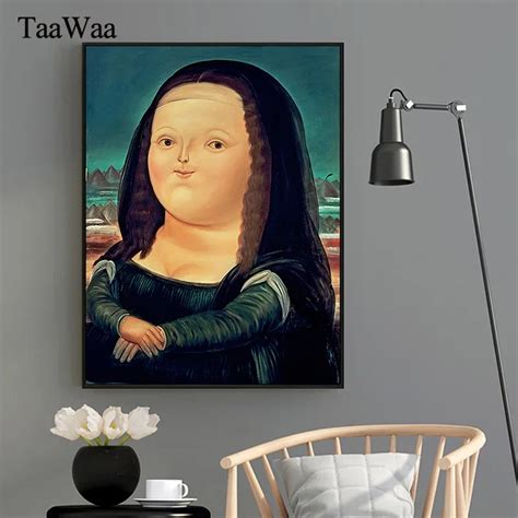 Taawaa Pósteres Y Impresiones De Lona De Mona Lisa Cuadro Nórdico