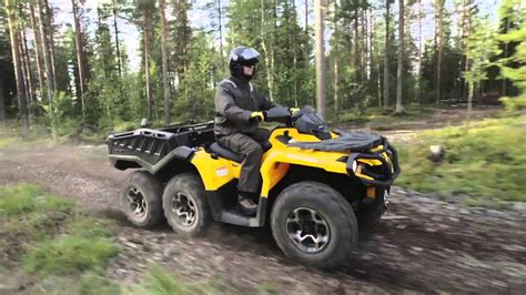 Can Am Outlander 6x6 Atv Features 6 Feel Drive Youtube