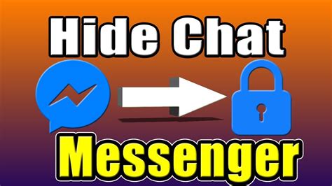 how to hide chat on facebook messenger secret conversations on messenger youtube
