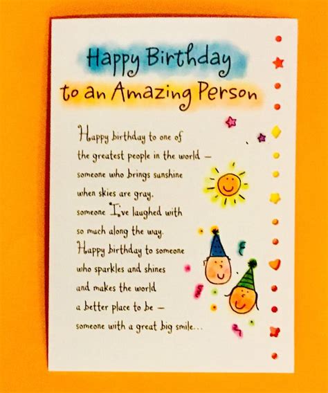 Happy Birthday To An Amazing Person Greeting Card By Ashley Etsy In